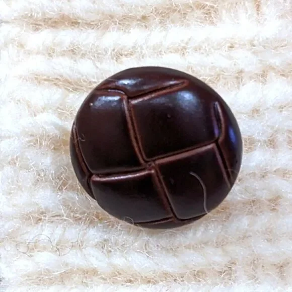 BONNER OF IRELAND Waffle Knit 100% Pure Wool Cream Button Sweater Cardigan Sz XL - Picture 6 of 8